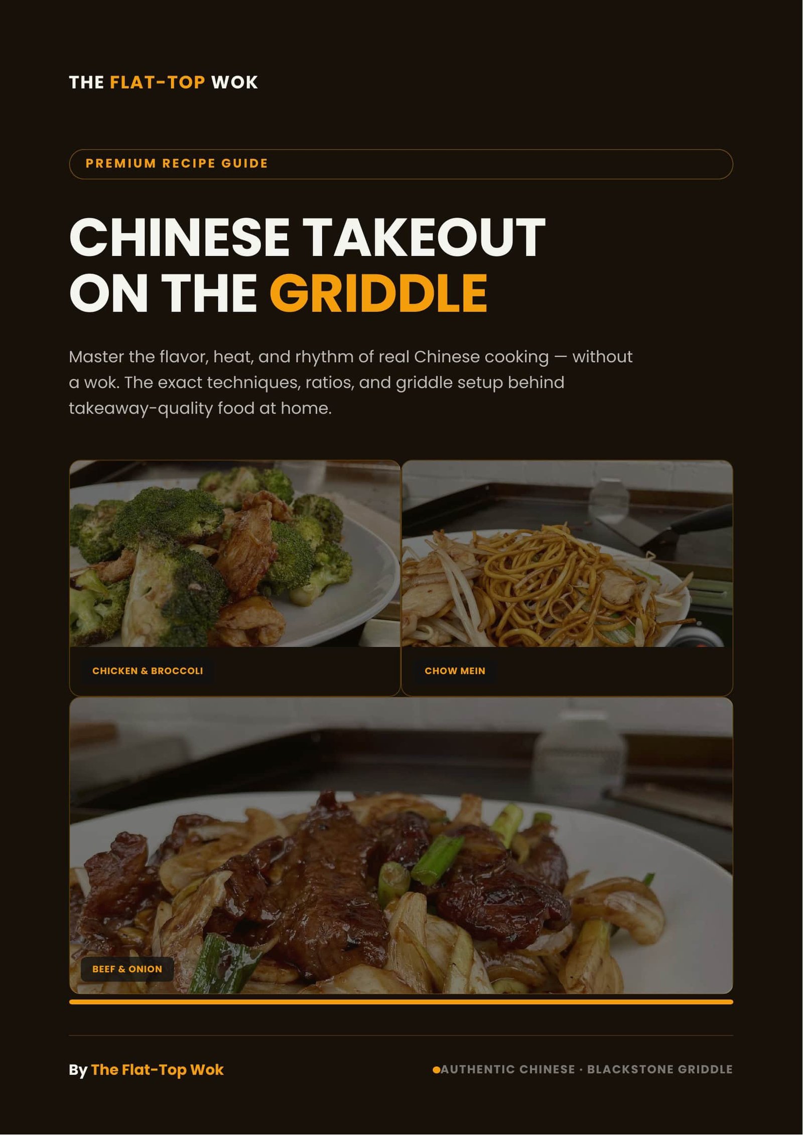 Chinese Takeout on the Griddle — The Flat-Top Wok eBook cover
