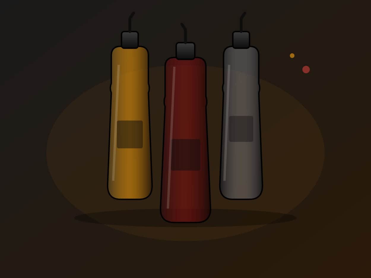 Squeeze Bottles Set of 6